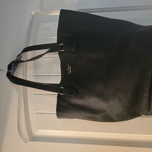 Kate Spade Black Leather Tote Bag
